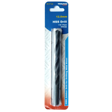 Jobber HSS Drill 12.0mm Roll Forged Toolpak 